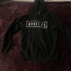 Universal Studios zip up Monsters hoodie. Size small.